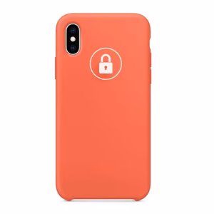 Dėklas "Silicone Case" skirtas iPhone X (XS) / Nectarine / su įpakavimu