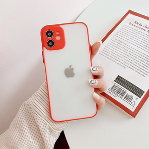 Milky dėklas silikoninis lankstus permatomas dėklas Xiaomi Redmi Note 10 / Redmi Note 10S raudonas