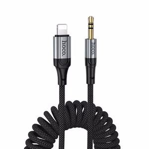 Kabel AUX Jack 3,5 mm do Lightning Hoco 1,5 m UPA33A juodas