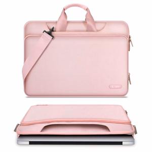 Tech-Protect Pocket 15-16 nešiojamojo kompiuterio krepšys - rožinis