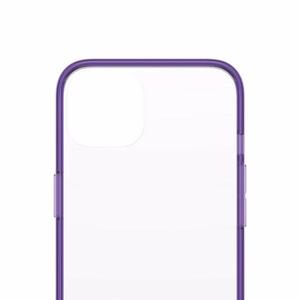 PanzerGlass ClearCase antibakterinis dėklas telefonui su Military Grade sertifikatu iPhone 13 / 14 / 15 - permatomas violetinis