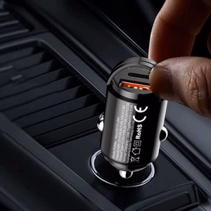 Автомобильное зарядное устройство Dudao (R3MAX) (1xUSB-C;1xUSB 48W) чёрное