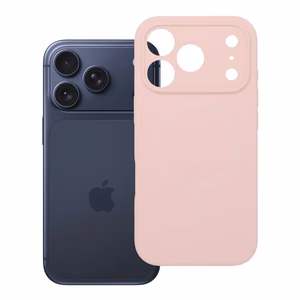 Чехол для iPhone 17 Pro Silicone 2mm пудрово-розовый
