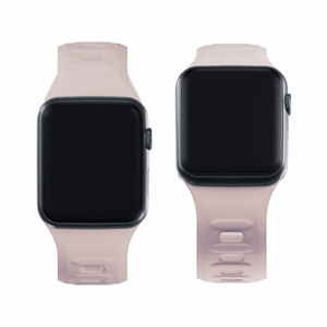 38/40/41/42 mm Latte (small) - 3mk Silicone Watch Strap for Apple