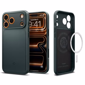 Spigen Thin Fit Magnetinis dėklas telefonui iPhone 17 Pro - Žalias