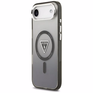 GUESS dėklas telefonui IPHONE 17 Air, suderinamas su MagSafe GUHMP17MHGTMLCGK (IML gradientas su trikampiu logotipu) juodas