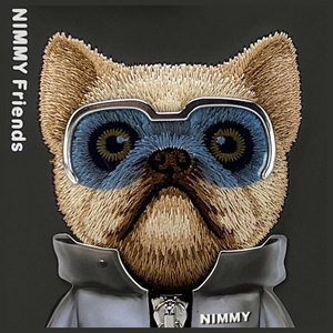 Nimmy Cool&Cute 2.0 šuns dėklas iPhone 15 Pro Max - juodas