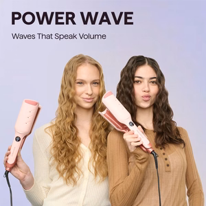 Plaukų garbanojimo žnyplės Wavytalk Power Wave rožinės