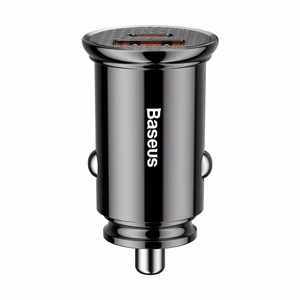 Automobilinis įkroviklis Baseus CCALL-YS01 juodas 30W (1xPD / 1xQC3.0)