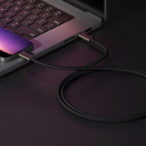 "Ringke" USB-C 3.2 Gen. PD240W kabelis 100 cm - juodas