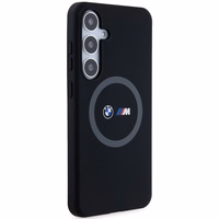 BMW M Silikoninis spausdintas žiedas Magnetinis dėklas telefonui Samsung Galaxy S24+ - juodas