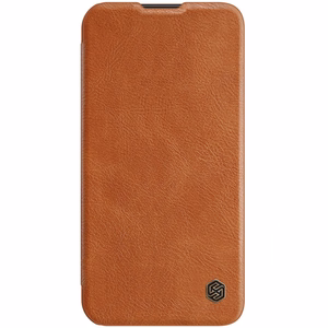 Dėklas Nillkin Qin Pro Leather Apple iPhone 14 Pro Max rudas