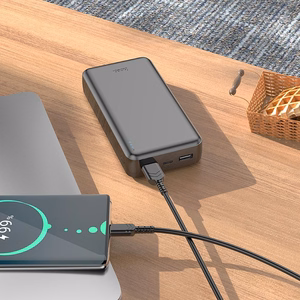 Išorinė baterija Hoco 20000 mAh 2,1A J100A juoda