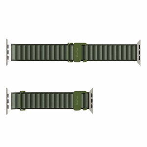 Puro Extreme nailoninis dirželis Apple Watch 42/44/45/49 mm - tamsiai žalias