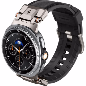Spigen DuraPro Armor dirželis, skirtas „Samsung Galaxy Watch 40/44/46 mm“ – juodas