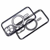 Dėklas telefonui Bling Magnētinis skirtas Iphone 17 juodas