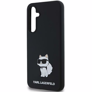 Karl Lagerfeld Silikoninis Choupette dėklas Samsung Galaxy A35 - juodas