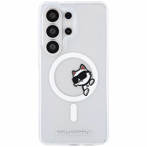 Karl Lagerfeld dėklas Magnetic IML Peekaboo Choupette skirtas Samsung Galaxy S26 Ultra skaidrus