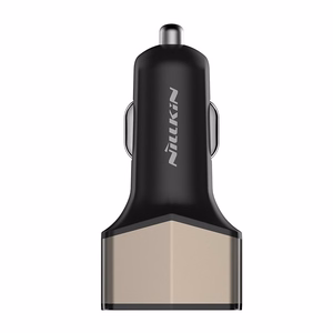 Nillkin Celerity 32 W automobilinis įkroviklis su 2 USB-A ir 1 USB-C jungtimi, aukso spalvos