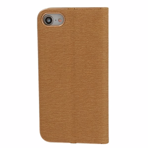 Vennus knygos tipo dėklas su rėmeliu Iphone 14 Pro auksinis