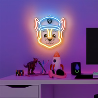 Hanging neon LED Paw Patrol on plexiglass - Chase OW-130346