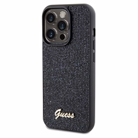 Guess Disco Metal Script dėklas telefonui iPhone 14 Pro Max – juodas