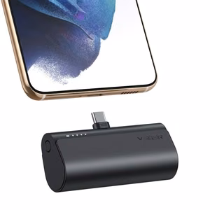 Išorinė baterija POWER BANK VEGER PlugOn (W0556P) type-C 5000mAh (20W) juoda