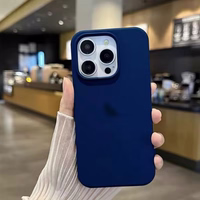 Dėklas "Silicone Plastic Pack" skirtas Apple iPhone 12 Pro Max tamsiai mėlynas (su įpakavimu)