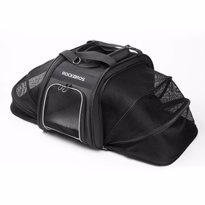 Rockbros 30140028001 transportinis dviračio krepšys katėms ir šunims - juodas