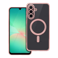 ELECTRO MAG COVER dėklas telefonui suderinamas su Magnetiniu MagSafe SAMSUNG A56 rožinis auksas