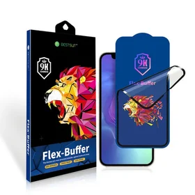 Bestsuit Flex-Buffer hibridinis apsauginis stiklas 5D su antibakterine Biomaster danga – Apple iPhone Xs Max/11 Pro Max juodas