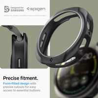 Spigen Liquid Air dėklas laikrodžiui Samsung Galaxy Watch 8 44mm - matinis juodas