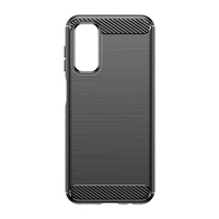 Lankstus anglies rašto dėklas Samsung Galaxy M14 telefonui Carbon Case - juodas