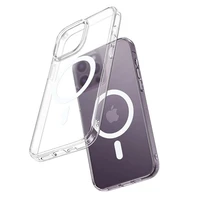 Magnetinis dėklas McDodo Crystal iPhone 14 Pro Max (skaidrus)