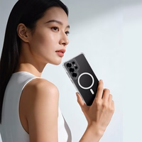 Rock Crystal Clear Magnetic Series Dėklas for Samsung Galaxy S26 Ultra skaidrus