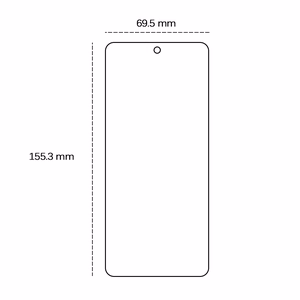 2,5D grūdintas stiklas Xiaomi Redmi Note 13 4G / 5G
