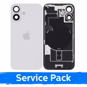 Galinis dangtelis skirtas Apple iPhone 16 / White / (Service Pack)