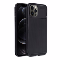 Dėklas telefonui CARBON PREMIUM IPHONE 12 Pro Max juodas