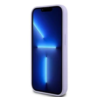 Karl Lagerfeld HC Magnetinis silikoninis Karl&Choupette galvų žiedas dėklas iPhone 14 Pro - Violetinis