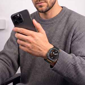 Tech-Protect Nylon Clasp dirželis, skirtas „Samsung Galaxy Watch Ultra 47 mm“ – juodas