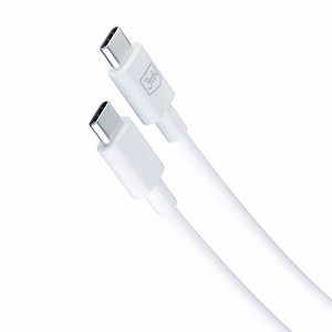 3mk Hyper Charger PD GaN 25W sieninis įkroviklis su USB-C laidu – baltas