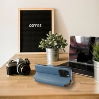 FOLIO Šoninis magnetinis knygos dėklas IPHONE 16 PRO MAX mėlynas