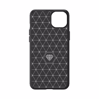 Lankstus anglies rašto dėklas telefonui iPhone 15 Plus Carbon Case - juodas