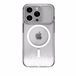 STM Relax Sand MagSafe dėklas, skirtas iPhone 15 Pro Max, skaidrus ir baltas