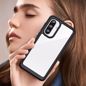 Kosmoso dėklas Samsung Galaxy A26 su lanksčiu rėmu - juodas