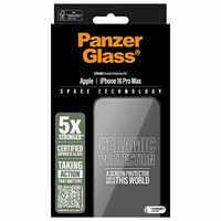 PanzerGlass Keraminis apsauginis stiklas iPhone 16 Pro Max 6.9" Itin platus pritaikymas 2856