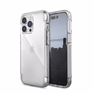 Raptic X-Doria Air dėklas telefonui iPhone 14 Pro Max šarvuotas sidabrinis