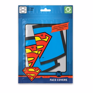 Superman apsauginė veido kaukė su trigubu filtru