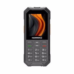 Hammer 6 LTE – 2.4 colio ekranas atsparusis mygtukinis telefonas, 48 MB RAM, 128 MB, Dual SIM, 3G, Bluetooth 2.1, 2 MP kamera, 2500 mAh, juodas