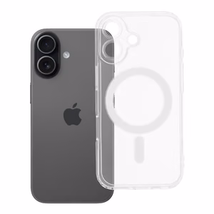 CLEAR MAG COVER dėklas telefonui su kameros apsauga, suderinamas su Magnetiniu IPHONE 17 permatomas